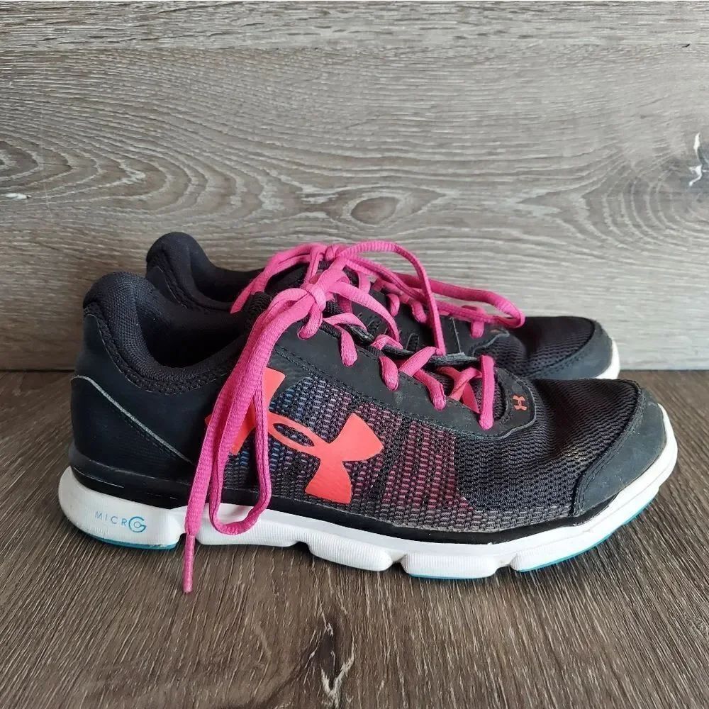 Under Armour Shoes Youth 4 Micro G Speed Swift Pink Black Mesh